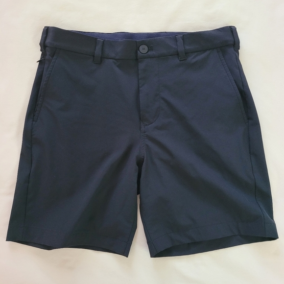 Mizzen + Main Mens Helmsen Slim Black 7 Inseam Shorts Size 32 - Picture 1 of 10